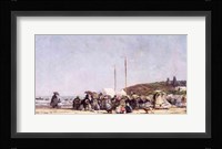 The Beach at Trouville, 1864 Fine Art Print