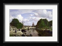 The Port at Quimper, 1857 Fine Art Print