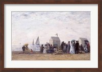 The Beach at Trouville, 1867 Fine Art Print