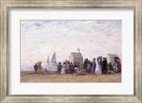 The Beach at Trouville, 1867 Fine Art Print