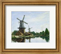 Dutch Windmills, 1884 Fine Art Print