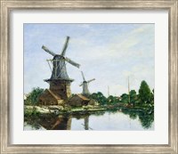 Dutch Windmills, 1884 Fine Art Print