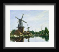 Dutch Windmills, 1884 Fine Art Print