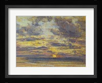 Study of the Sky with Setting Sun, c.1862-70 Fine Art Print