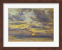 Study of the Sky with Setting Sun, c.1862-70 Fine Art Print