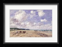 The Beach at Tourgeville, 1893 Fine Art Print