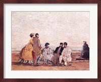 On the Beach at Trouville, c.1865 Fine Art Print