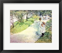 Promenaders in the garden, 1898 Fine Art Print