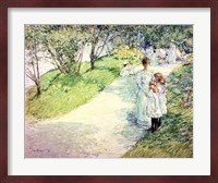Promenaders in the garden, 1898 Fine Art Print