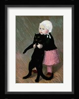 A Small Girl with a Cat, 1889 Fine Art Print