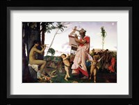 Anacreon, Bacchus and Aphrodite, 1848 Fine Art Print