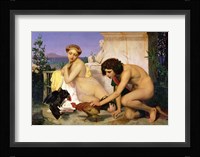 Young Greeks Encouraging Cocks to Fight, 1846 Fine Art Print