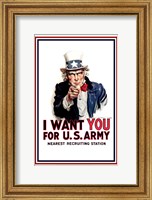 Uncle Sam  - I Want You Fine Art Print