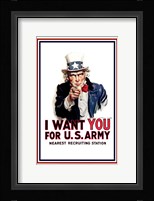 Uncle Sam  - I Want You Fine Art Print