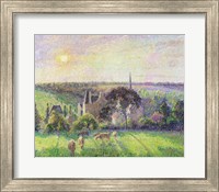 The Church and Farm of Eragny, 1895 Fine Art Print