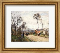 The Road from Louveciennes, 1870 Fine Art Print
