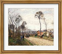 The Road from Louveciennes, 1870 Fine Art Print