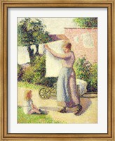 Woman Hanging up the Washing, 1887 Fine Art Print