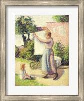 Woman Hanging up the Washing, 1887 Fine Art Print