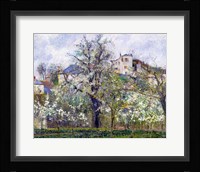 The Vegetable Garden with Trees in Blossom, Spring, Pontoise, 1877 Fine Art Print