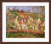 The Red Roofs, or Corner of a Village, Winter, 1877 Fine Art Print