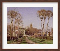Entrance to the Village of Voisins, Yvelines, 1872 Fine Art Print