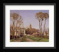 Entrance to the Village of Voisins, Yvelines, 1872 Fine Art Print