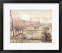 Snow Effect at Eragny, 1894 Fine Art Print