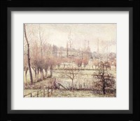 Snow Effect at Eragny, 1894 Fine Art Print