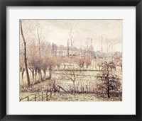 Snow Effect at Eragny, 1894 Fine Art Print