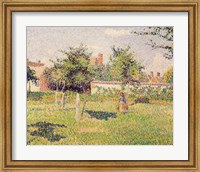 Woman in the Meadow at Eragny, Spring, 1887 Fine Art Print