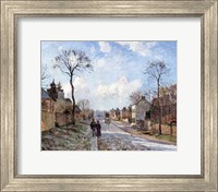 The Road to Louveciennes, 1872 Fine Art Print