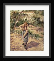 Woman Digging in an Orchard, 1882 Fine Art Print