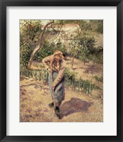 Woman Digging in an Orchard, 1882 Fine Art Print