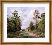 The road to Louveciennes at the edge of the wood, 1871 Fine Art Print