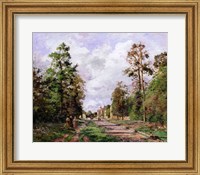 The road to Louveciennes at the edge of the wood, 1871 Fine Art Print