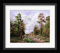 The road to Louveciennes at the edge of the wood, 1871 Fine Art Print