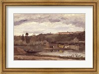 Ferry at Varenne-Saint-Hilaire, 1864 Fine Art Print