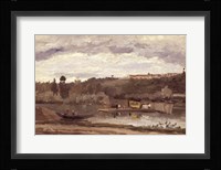 Ferry at Varenne-Saint-Hilaire, 1864 Fine Art Print