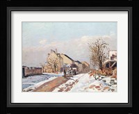 The Road from Gisors to Pontoise, Snow Effect, 1872 Fine Art Print