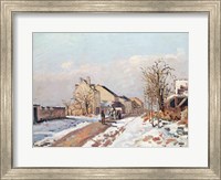 The Road from Gisors to Pontoise, Snow Effect, 1872 Fine Art Print