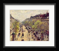 Boulevard Montmartre, Spring, 1897 Framed Print