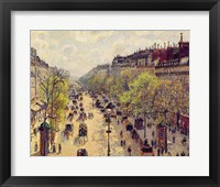 Boulevard Montmartre, Spring, 1897 Framed Print