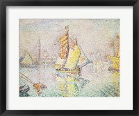The Yellow Sail, Venice, 1904 Framed Print