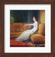 Empress Josephine - yellow couch Fine Art Print