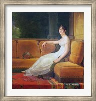 Empress Josephine - yellow couch Fine Art Print