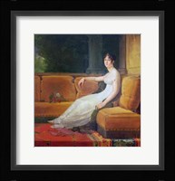 Empress Josephine - yellow couch Fine Art Print