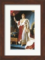 Napoleon I in his coronation robe, c.1804 Fine Art Print