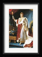 Napoleon I in his coronation robe, c.1804 Fine Art Print