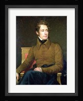 Portrait of Alphonse de Lamartine Fine Art Print